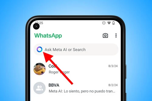 Ese círculo azul que sale en tu WhatsApp tiene una explicación. Y todo tiene que ver con la IA